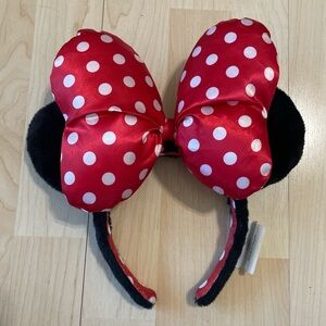 Oversized Red Polka Dot Minnie Bow Ears Headband